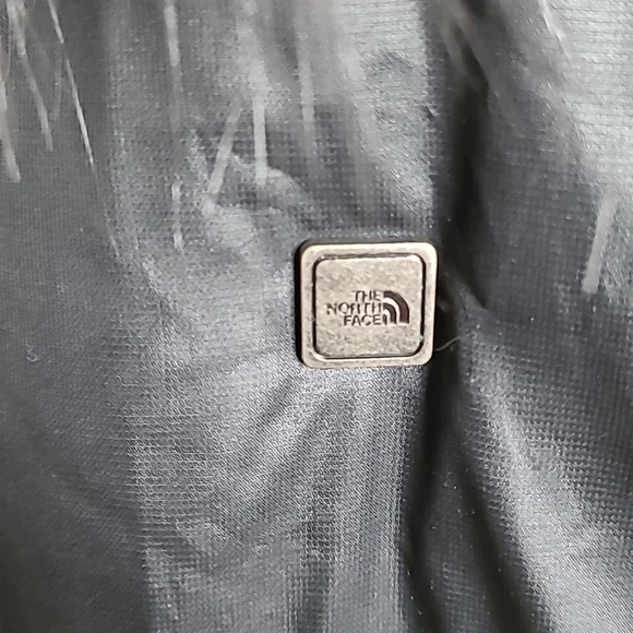 The North Face Women's Quilted Puffer Jacket - Dark Gray with Fur Hood - Picture 8 of 16